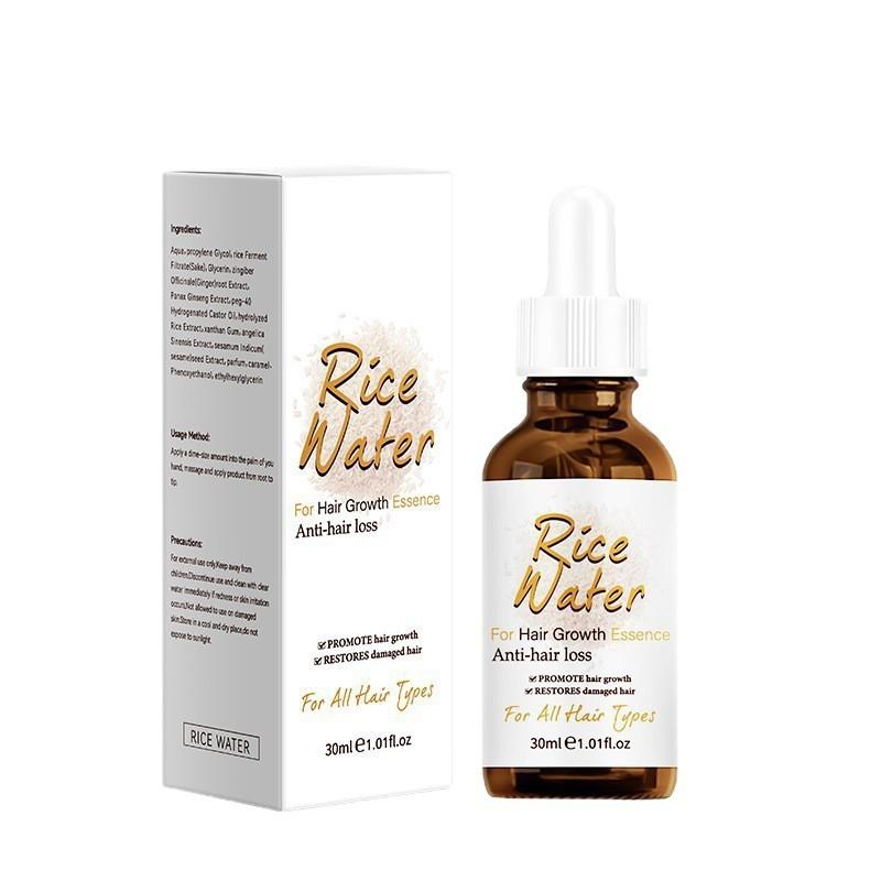 Rice Water Hair Growth Oil, Repair Dry & Frizzy Hair, Smooth & Shine, Prevent Breakage, Natural Ingredients, 100ml