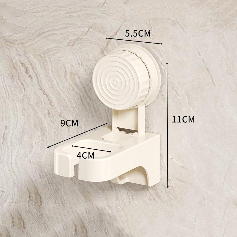 

Пластиковый держатель для фена на присоске, настенный, многоразовый, стойка для хранения фена, без сверления, экономящий место белый