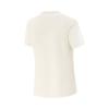 Li-Ning Comfortable Simple Moisture-Wicking Round Neck Short Sleeve T-Shirt Women Tops Mother-Of-Pearl-White ATSV410-4