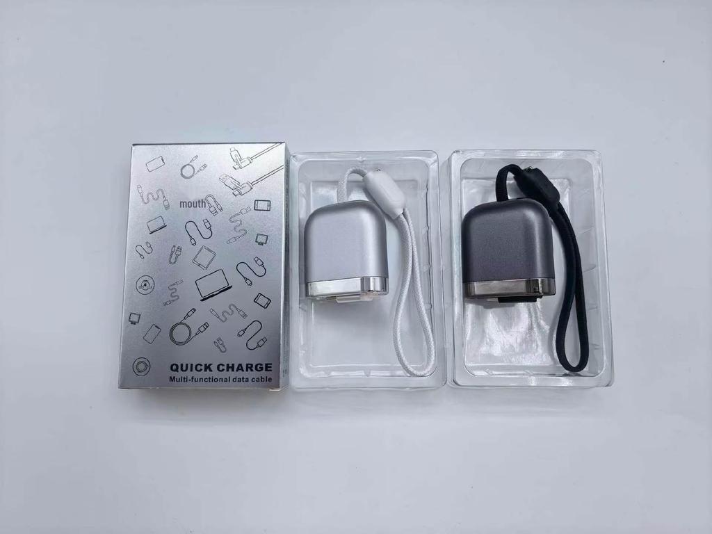 Retractable Dual-Head Fast Charging Cable for Apple & Huawei with Custom Logo