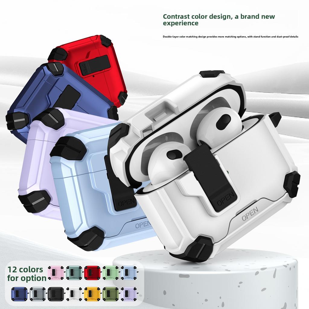 Airpods4 Schutzhülle 3. Generation Handyhalter Kopfhörerhülle Airpodspro2 Elastische Hülle Kopfhörerhülle