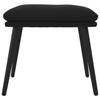 Footstool Black 45x29.5x35 Cm Velvet