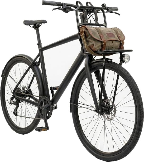 Steel Front Bike Rack Cargo Black Up To 15Kg Bike Rack