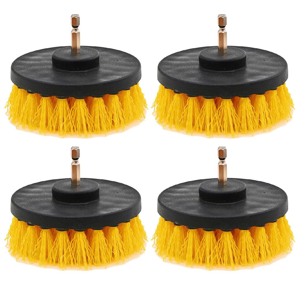 ZERONOWA Drill Cleaning Rotating Brush Set of Floor Cleaning Electric Brush, 4, Bathtub, Tile, Brush, (Small)