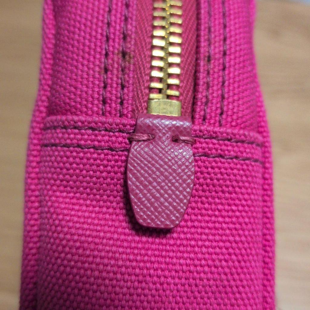 PRADA Pouch Pink Canvas