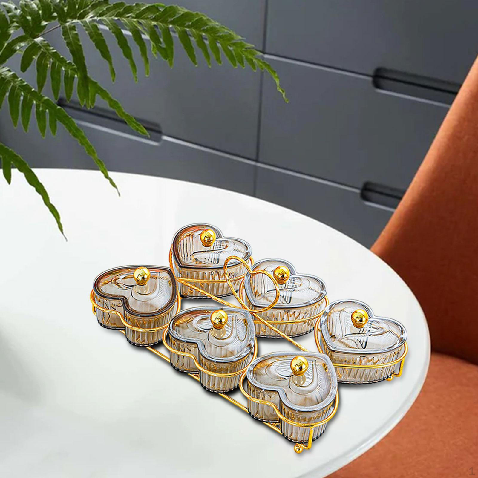 

Fruit Plate ,Divided Serving Bowls, Tableware, Household, with Lid Salad Dishes Snack Display сірий колір