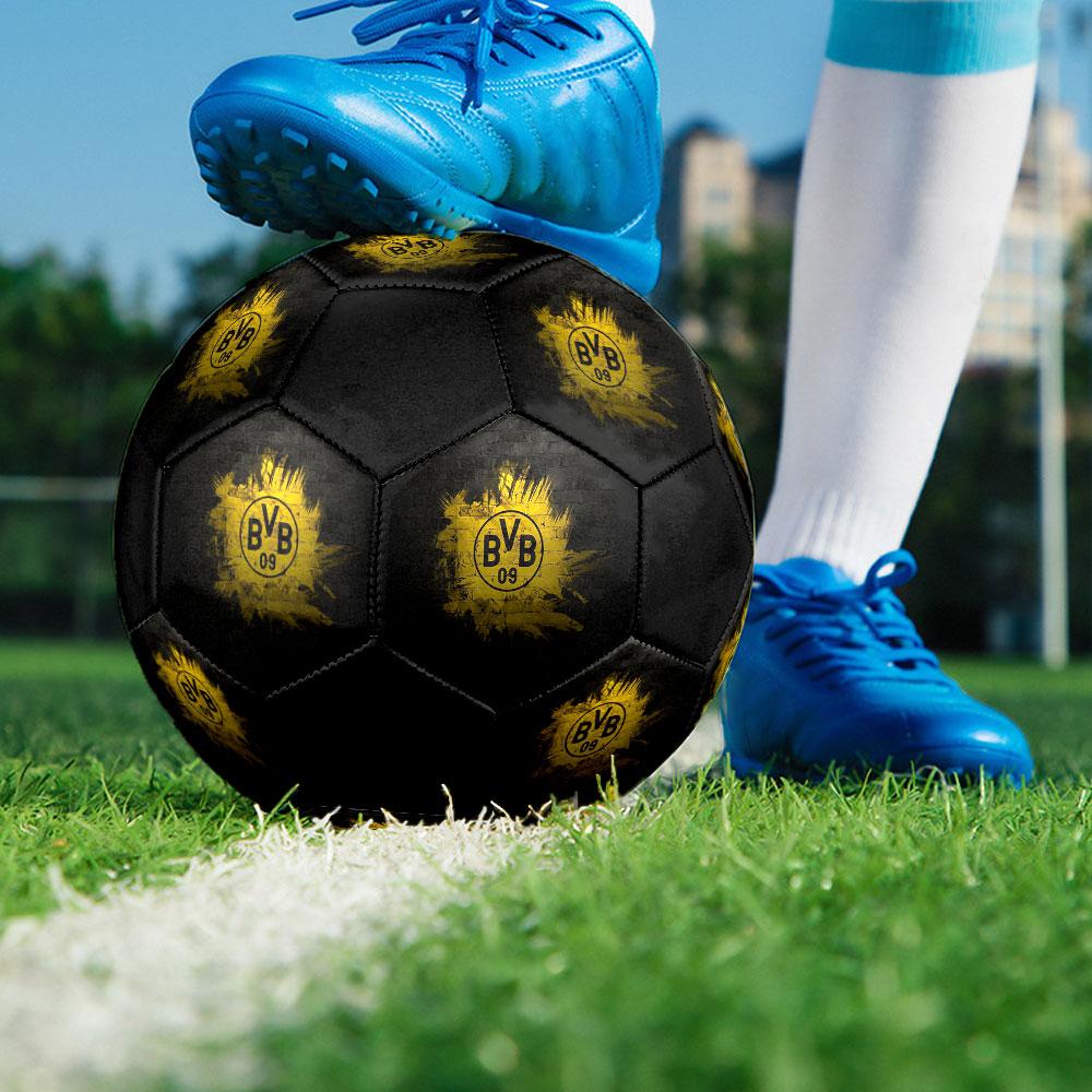Borussia Dortmund Größe 5 Fußball, Maschinengenähtes PVC, Langlebig & Hoher Rückprall, Für Alle Altersgruppen, Fanartikel, Spiele & Außenbereich.