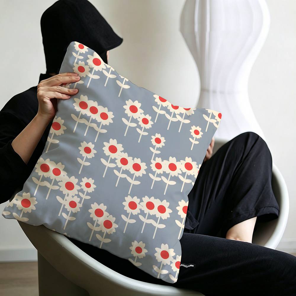 Art OOrla Kiely Flower Pillow Anime Pillow Sofa Bed Head Pillow Cover Cushion Cover x cm Fashion