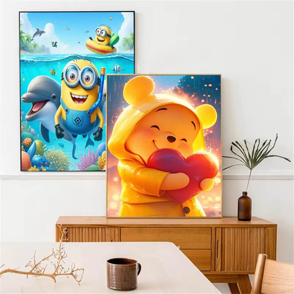 Disney Diamond Painting Kits Super Mario Lilo and Stitch Pokemon Home Decor Art Full Round Embroidery Mosaic Cross Stitch