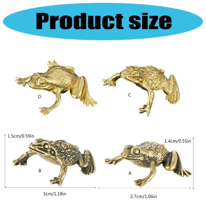 Brass Frogs Statues Figurines Animal Statue Figurines Sculptures Tabletop Centerpieces Home Decors Collectibles Figurine