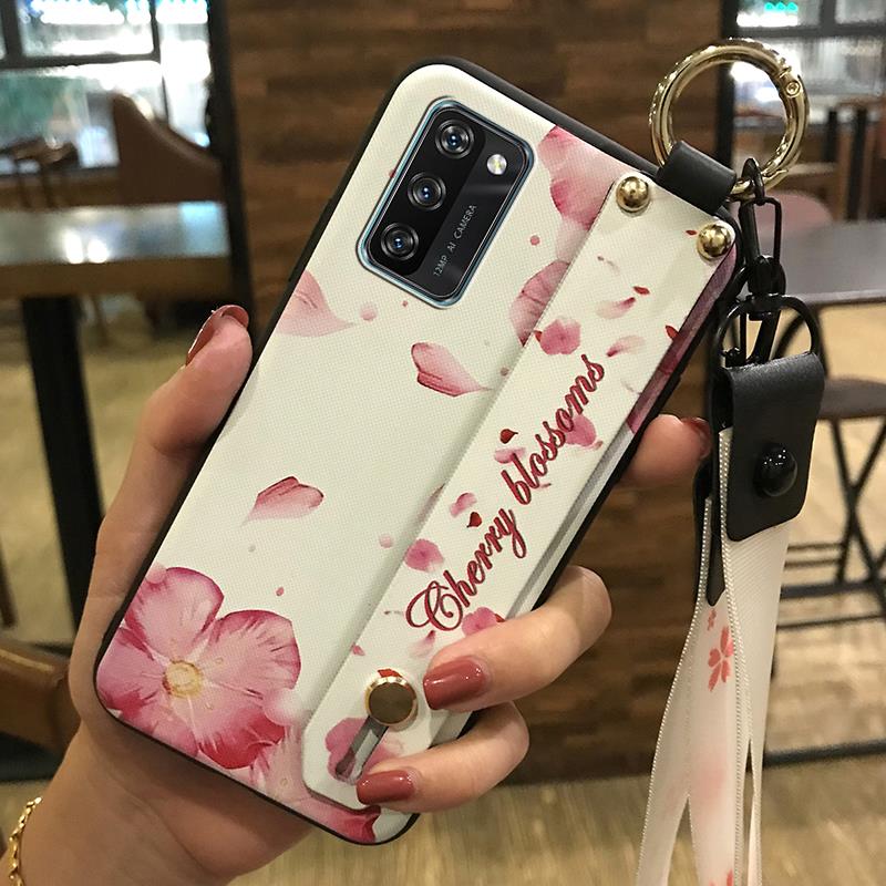 Durable Dirt-resistant Phone Case For Blackview A100 Waterproof Wristband Protective Fashion Design Phone Holder Ring