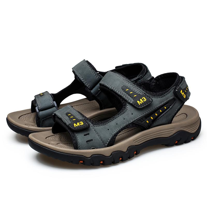 Summer  Men s  Outdoor Sandals Men s Fashion Outdoor Casual Non-Slip Beach Sandals 38 синий