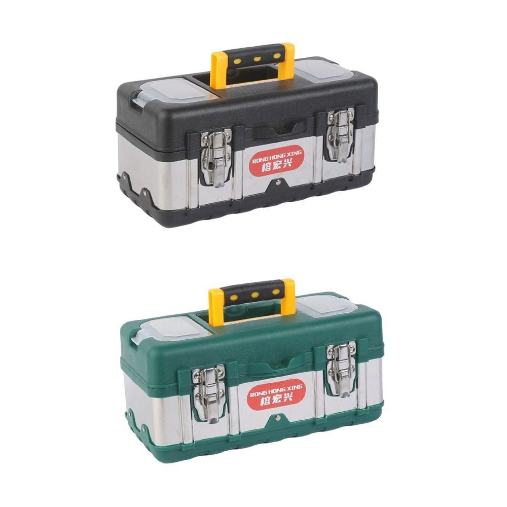 Mâner Cutie de scule din oțel inoxidabil Capacitate mare Cutie de depozitare la bord Geantă de transport pentru scule Cameră de reparații