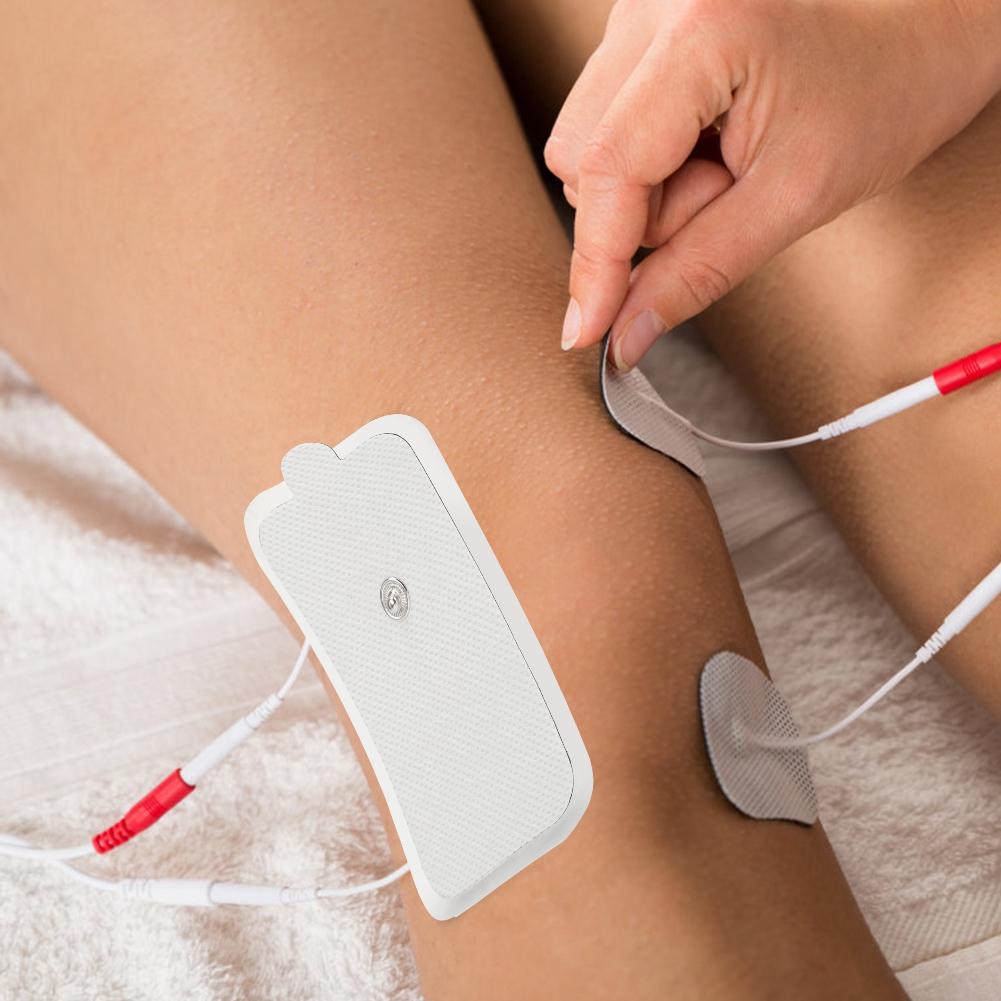 10ks 5x9cm/2x3,5in EMS/TENS Fyzioterapeutická náplast na opakovaně použitelné meridiány masážní elektrody
