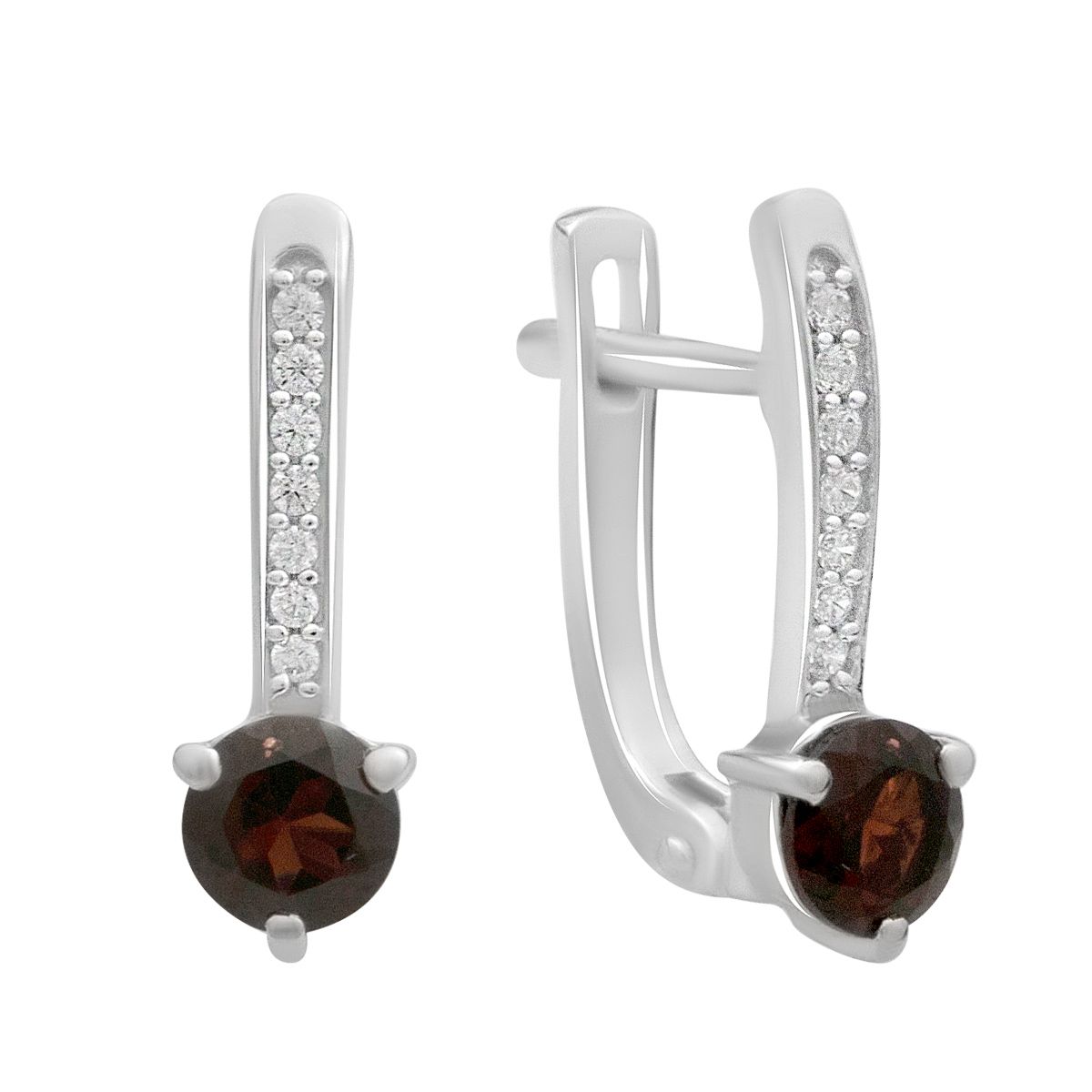 

Серебряные серьги с натуральным гранатом 1.411ct (2195832) темні цукерки apple червоний колір