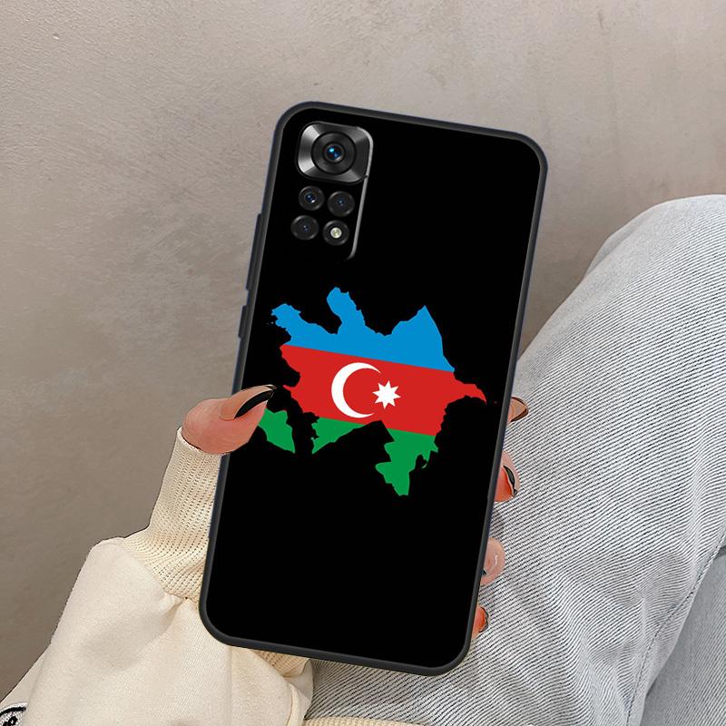 Aserbaidschan Flagge Für Xiaomi Redmi Note 14 10 11 12 13 15 Pro Plus Hülle Abdeckung Für Redmi 15 15C 14C 10C 12C 13C