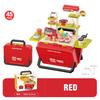 Barbecue Trolley Children's Kitchen Play Set Tableware Bbq Miniature Things Food Candy Suitcase Role-Playing Toys for Girls Kids