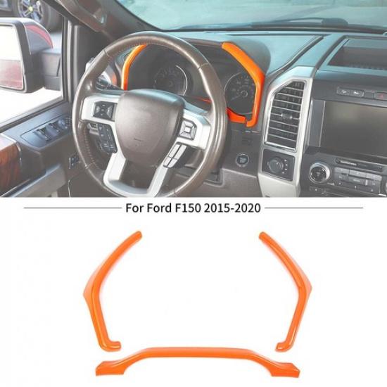 Orange Car Exterior Interior Full Trim Covers for Ford F150 15-20 Accessories