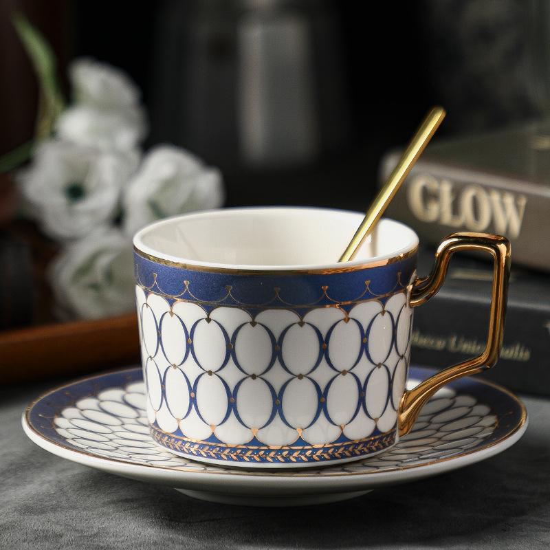 Special Beautiful Coffee Cup Set High-End Sense High-Value Light Luxury Ceramics High-End Exquisite Afternoon Tea Tea Set 200ml