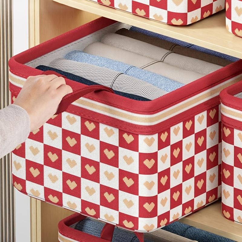 1pc Versatile Foldable Storage Bin with Handles - Perfect for Clothes, Books, Toys & More