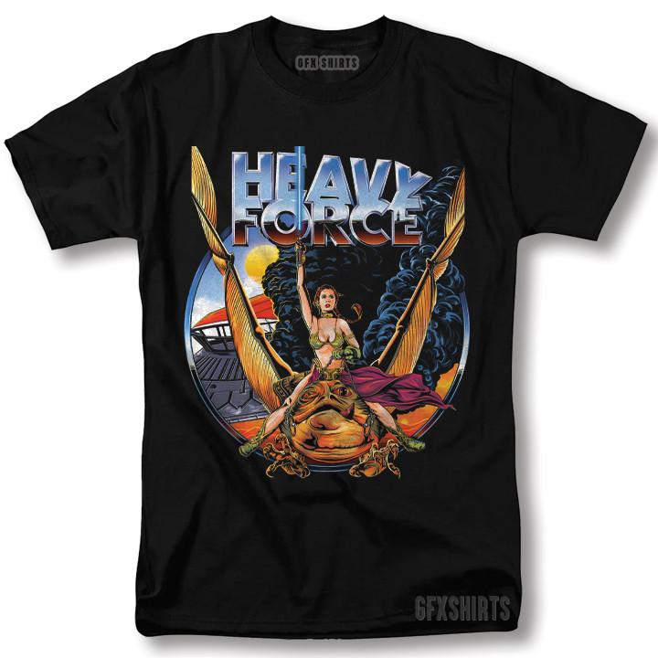 Heavy Force Shirt Princess Leia Star Wars Heavy Metal Graphic Design T-Shirt Unisex T-Shirt M