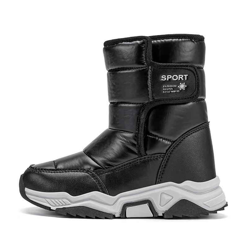 Kids' 2025 Winter Snow Boots - Boys' & Girls' Non-Slip, Waterproof, Warm Velvet Cotton