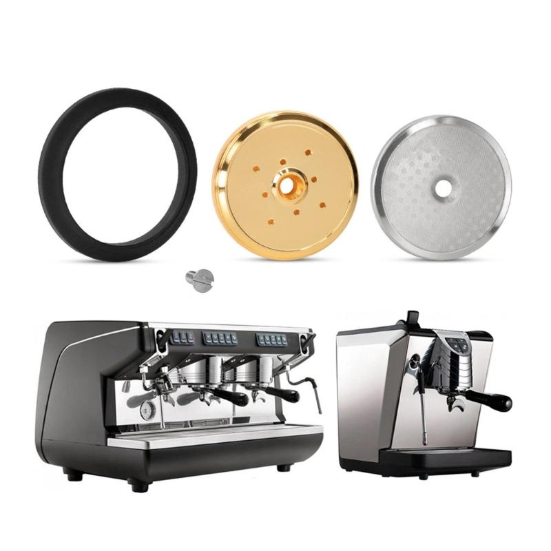 Coffee Machine Dispersion Plate Shower Screen Even Extraction Heat Resistant Stainless Steel with Secure Gasket Design