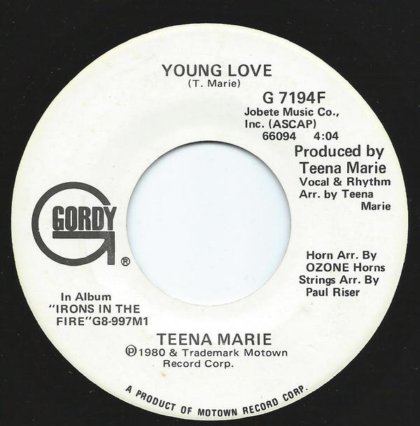 

7inch Record TEENA MARIE - Young Love G7194F Gordy 1980 US Soul/Funk Used