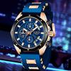 Reloj LIGE Fashion Mens Watches Top Brand Luxury Silicone Sport Watch Men Quartz Date Clock Waterproof Wristwatch Chronograph
