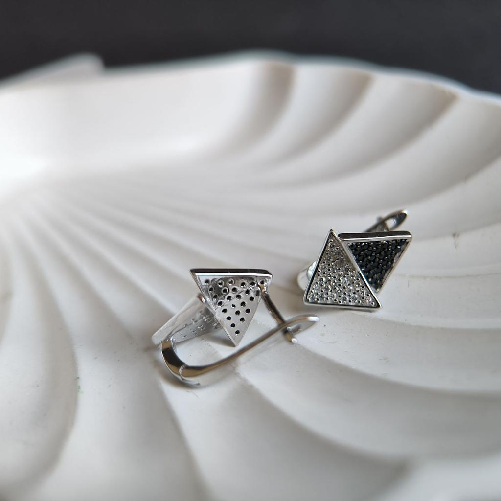 Silver Earrings with Cubic Zirkonia (2182924)