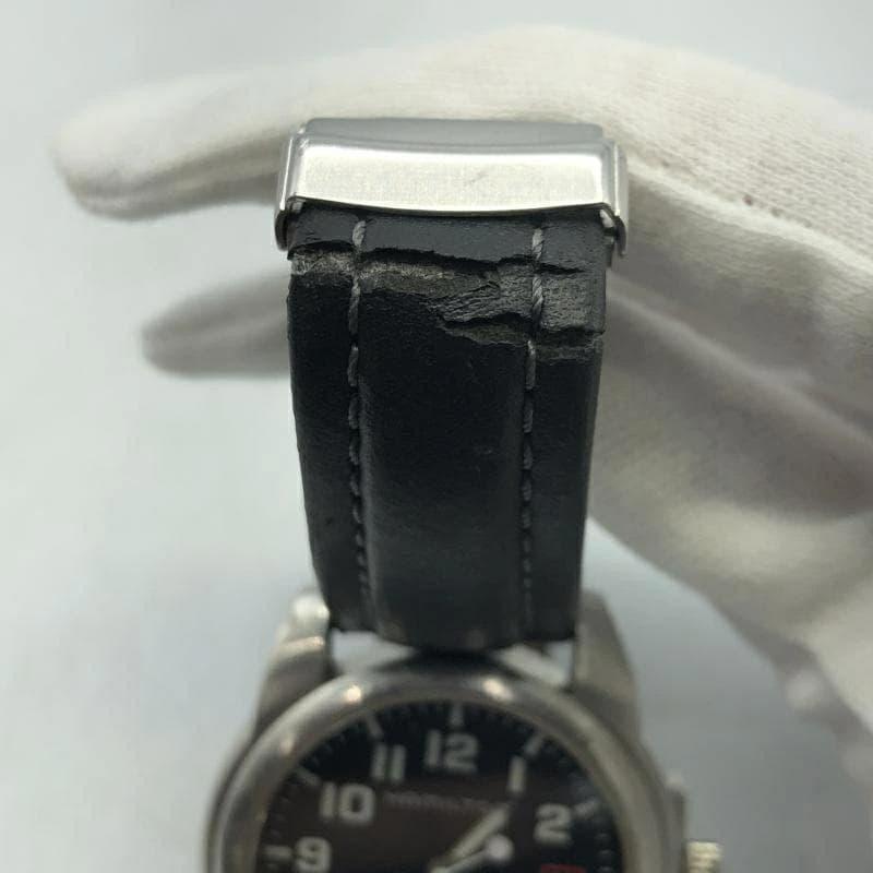 Used HAMILTON Khaki6309 10ATM DAY Quartz Belt Non-Genuine