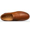 Leather Men's Casual Loafers Moccasins Breathable Slip-On Black Driving Shoes