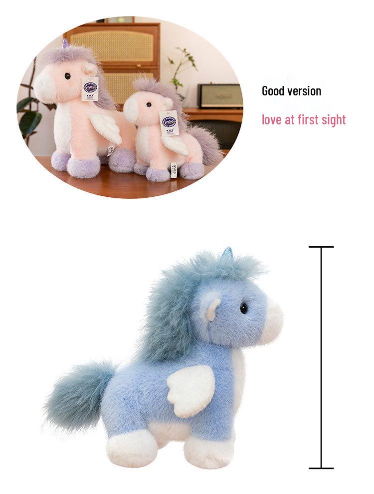 Nicole Pony Plush Doll: Cute Mustang Figurine and Sleeping Pillow for Kids