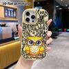 Phone Case: 2D Flat Design Suitable for iPhone 18 17 16 15 14 13 Pro Protective Case, Couple Style, Little Yellow Owl, Christmas and Halloween Gift