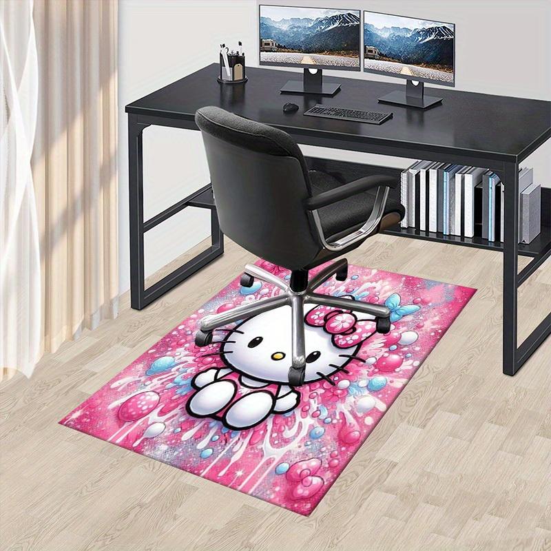 

1pc Sanrio HelloKitty Soft Printed Area Rug, Office Carpet, Under Chair Protector Blanket for Bathroom, Living Room, Bedroom, 75x90cm