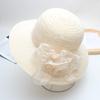 Lace Flower Hat for Women, Summer Fashion, Breathable Foldable Wide Brim Fisherman Hat