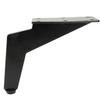 Loft furniture leg, black matte, height 12 cm