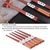 5Pairs Wrapped Twine Handle Anti-slip Chopsticks Slender Retro style Chopsticks  Snack Eating