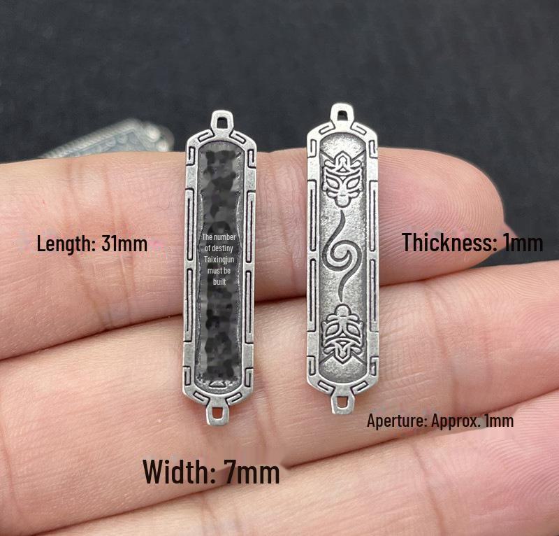 Ciondolo Premium Cinque Vie Dio della Ricchezza: Accessori per Estensione Bracciale e Collana Fai da Te