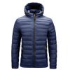Autumn and Winter Men's Large Size Hooded Cotton-padded Jacket Lightweight Coat Cotton-padded Men