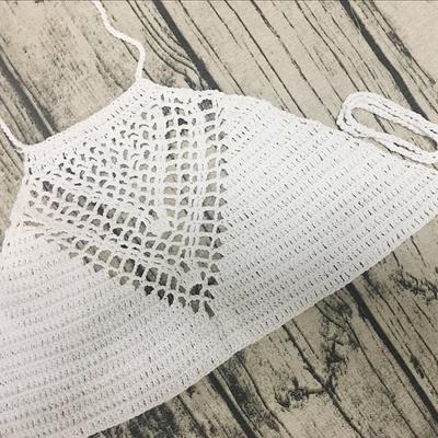 Women's Sexy Beach Bra Hand Crochet Knit Bra Tops