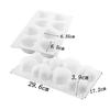 8 Stampi in Silicone a Forma di Cuore per Gelatina di Cioccolato, Stampo per Torta, Pasticceria, Fondant