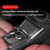 Car ABS Carbon Fiber Car gear panel Cover Interior Kit Trim For BMW 3 Series 4 Series G20 G21 G22 2020-2025 Stickers Accessoires