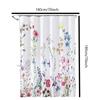 Floral Summer Shower Curtain Flower Fabric Cloth Shower Curtains For Rustic Vintage Bathroom Decor Spring Plant Shower Curtains