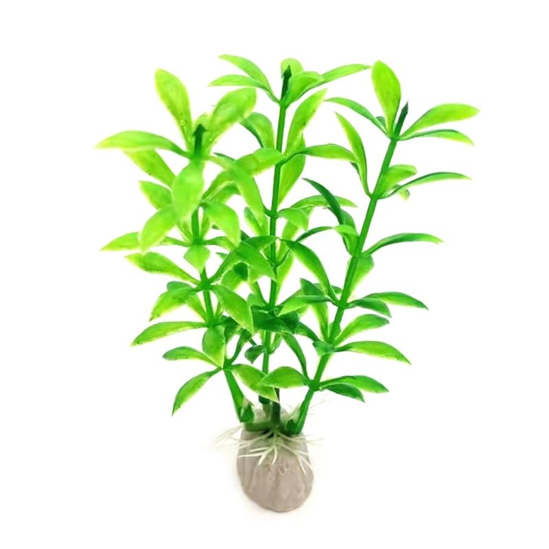 2 Stück Wasserpflanzenblätter für Fischtank Aquarium Dekoration Schönes Aussehen Künstliche Pflanzenblätter Mehrfarbig