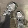 Thick-Soled Silver Dad Shoes  Spring Autumn New InsTrendy Today's Popular Increased Sports Shoes Women's Running Shoes