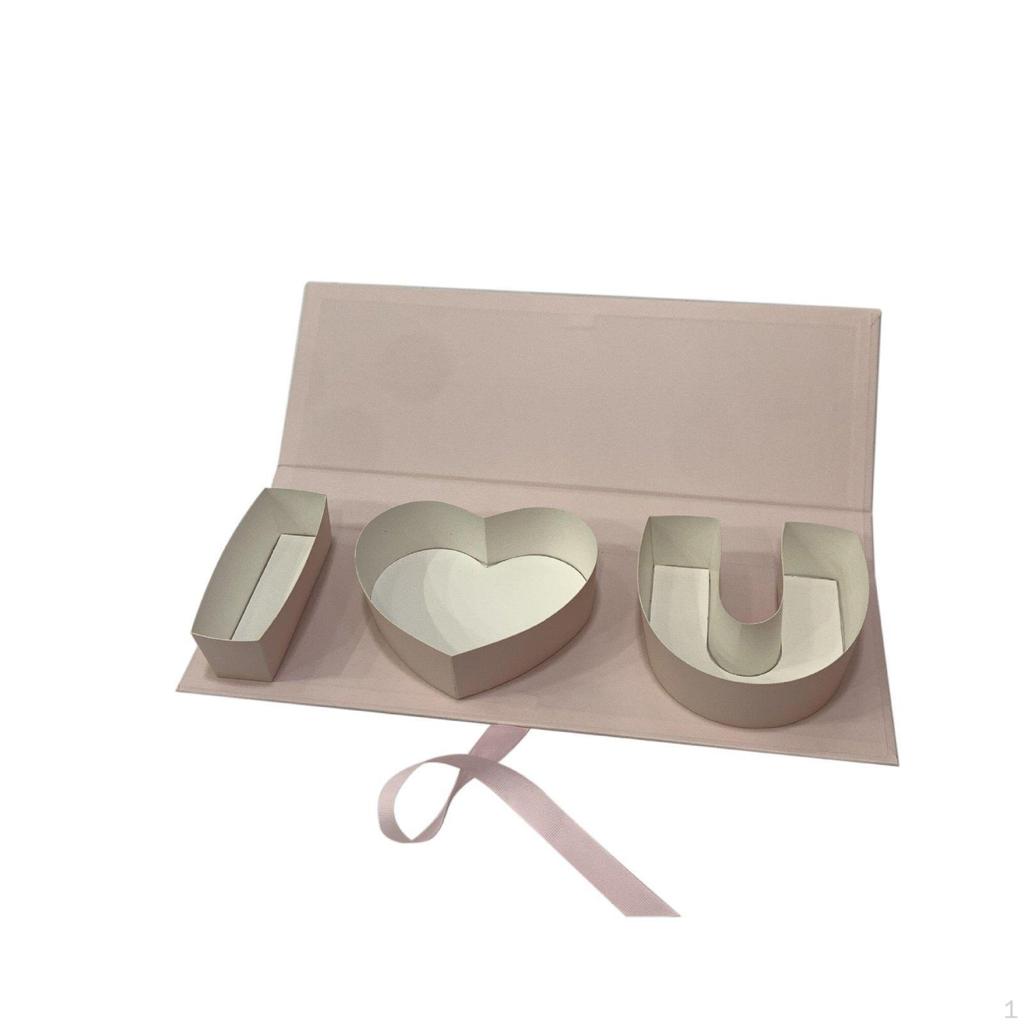 I Heartfelt Floral Box Romantic Sentiment Fillable Reusable for Parents, Couples,