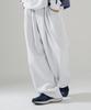 PUNCHLINE From Oversized Double-Tuck Sweatpants White Oatmeal Islp6229