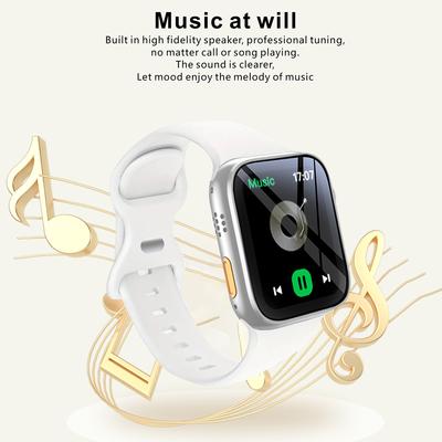 Relógio Inteligente com Chamada Bluetooth, Modo Esportivo, Frequência Cardíaca, Reprodutor de Música, Para Android iOS