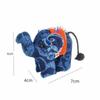 Blue Thai Fabric Elephant Keychain Diy Handmade Plush Pendant Random Color Animal Ganesha Keychain Cultural Souvenir